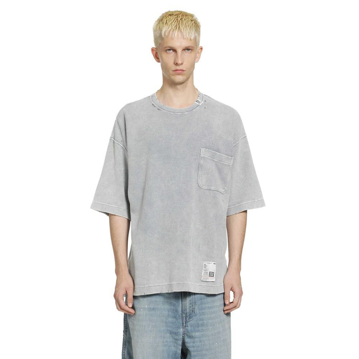 Maison Mihara Yasuhiro Bleached Thermal Short Sleeve T-Shirt Gray