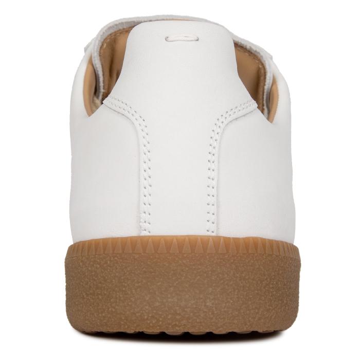 Maison Margiela Painting German Army Low-Top Sneakers White Leather