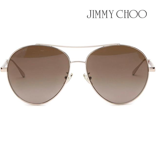 Jimmy Choo Oversized Double Bridge Aviator Sunglasses Asian Fit NORIA F S Y11