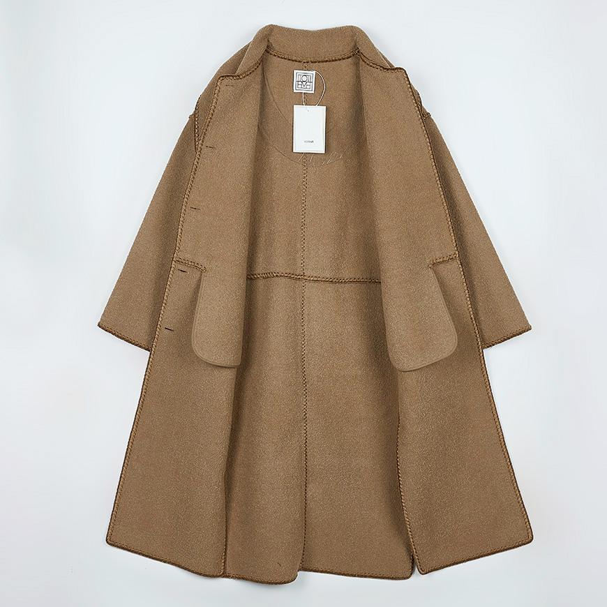 Toteme Embroidered Scarf Coat for Women 244WRO0131FB0292 033