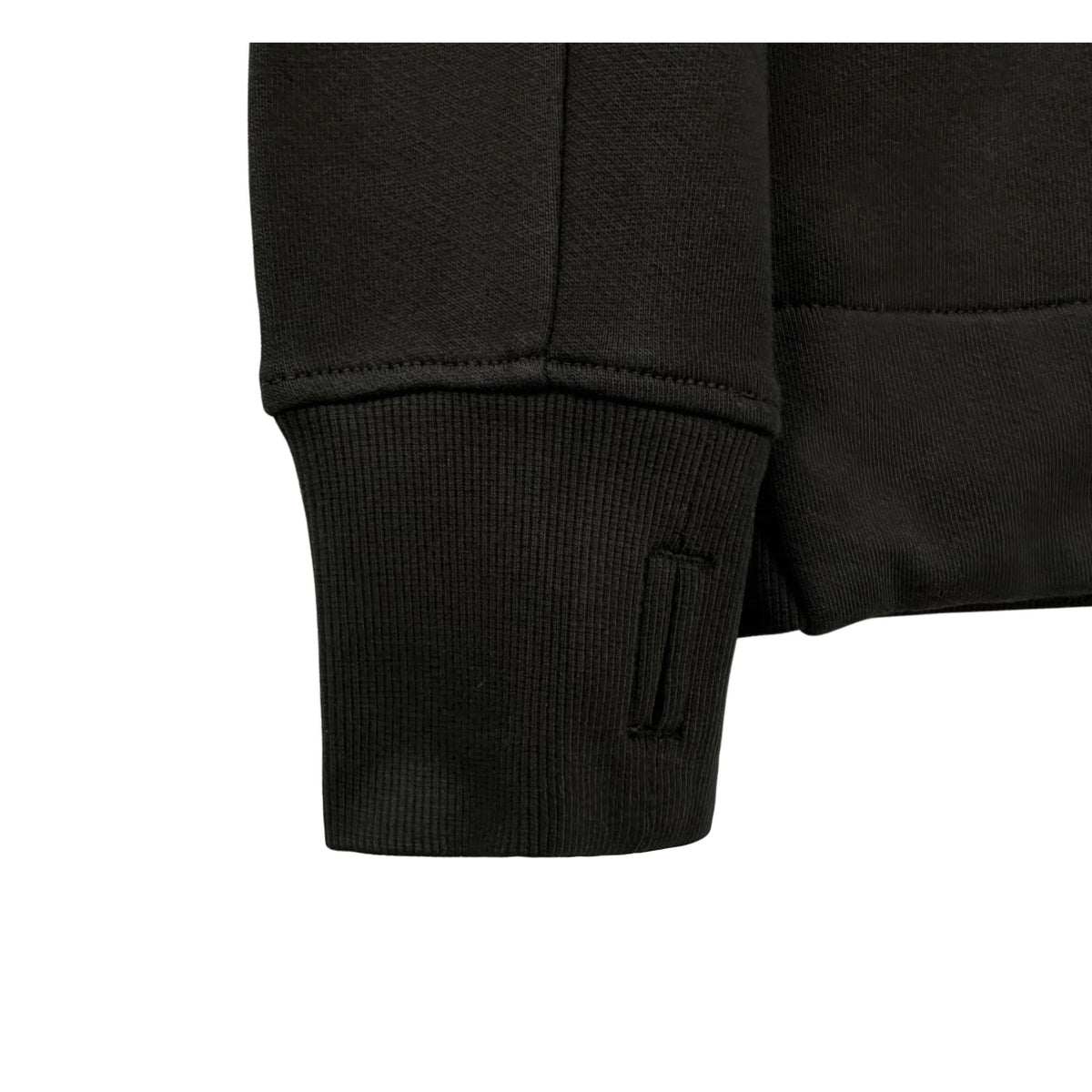 CP Company Lens Patch Diagonal Zip Hoodie Black Men's