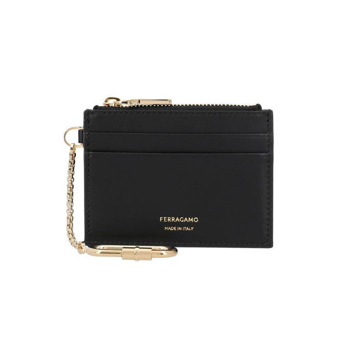 Ferragamo Logo Zip Men’s Card Holder Wallet 22 0868 0779949