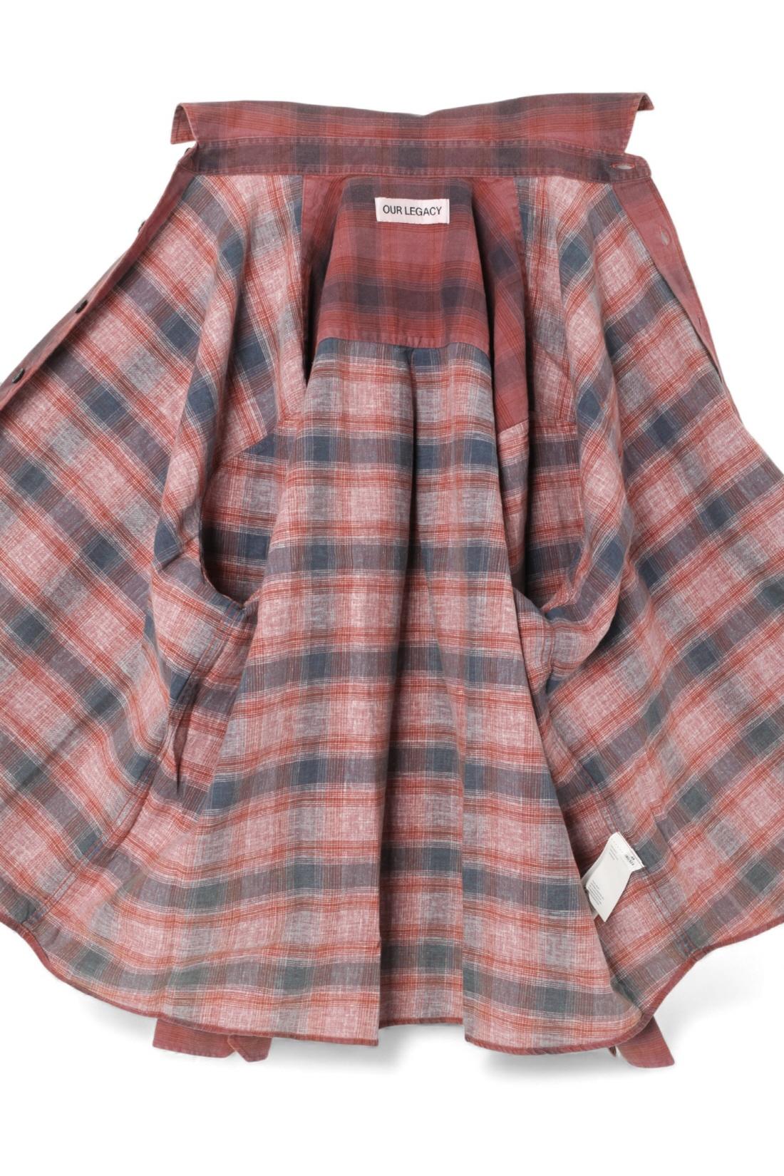 OUR LEGACY Idaho Flannel Check BORROWED Long Sleeve Shirt
