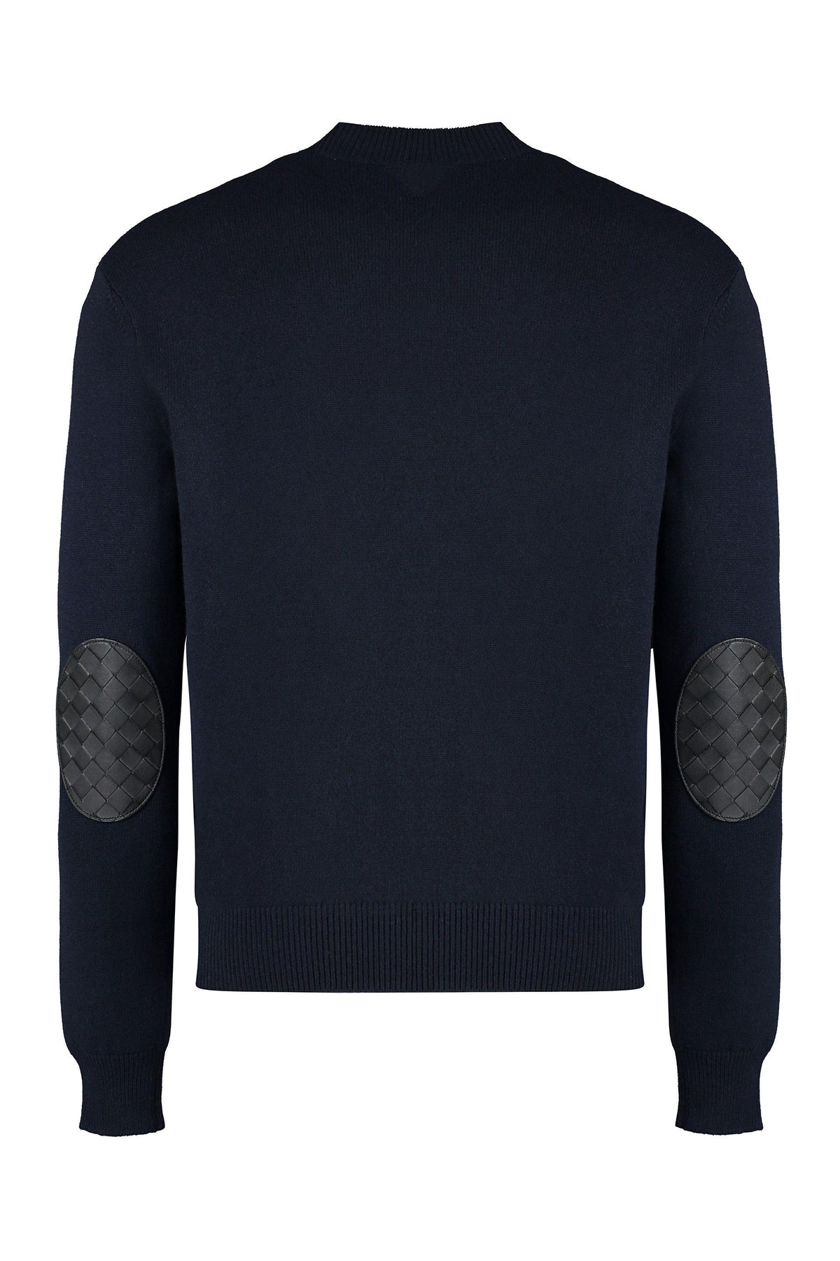 Bottega Veneta Navy Wool Crewneck Knit Sweater for Men