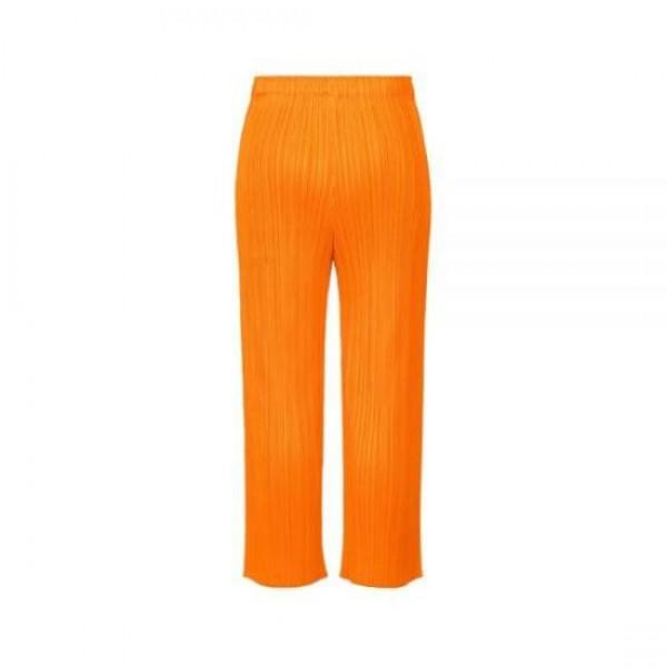 Issey Miyake Pleated Polyester Straight-Leg Pants