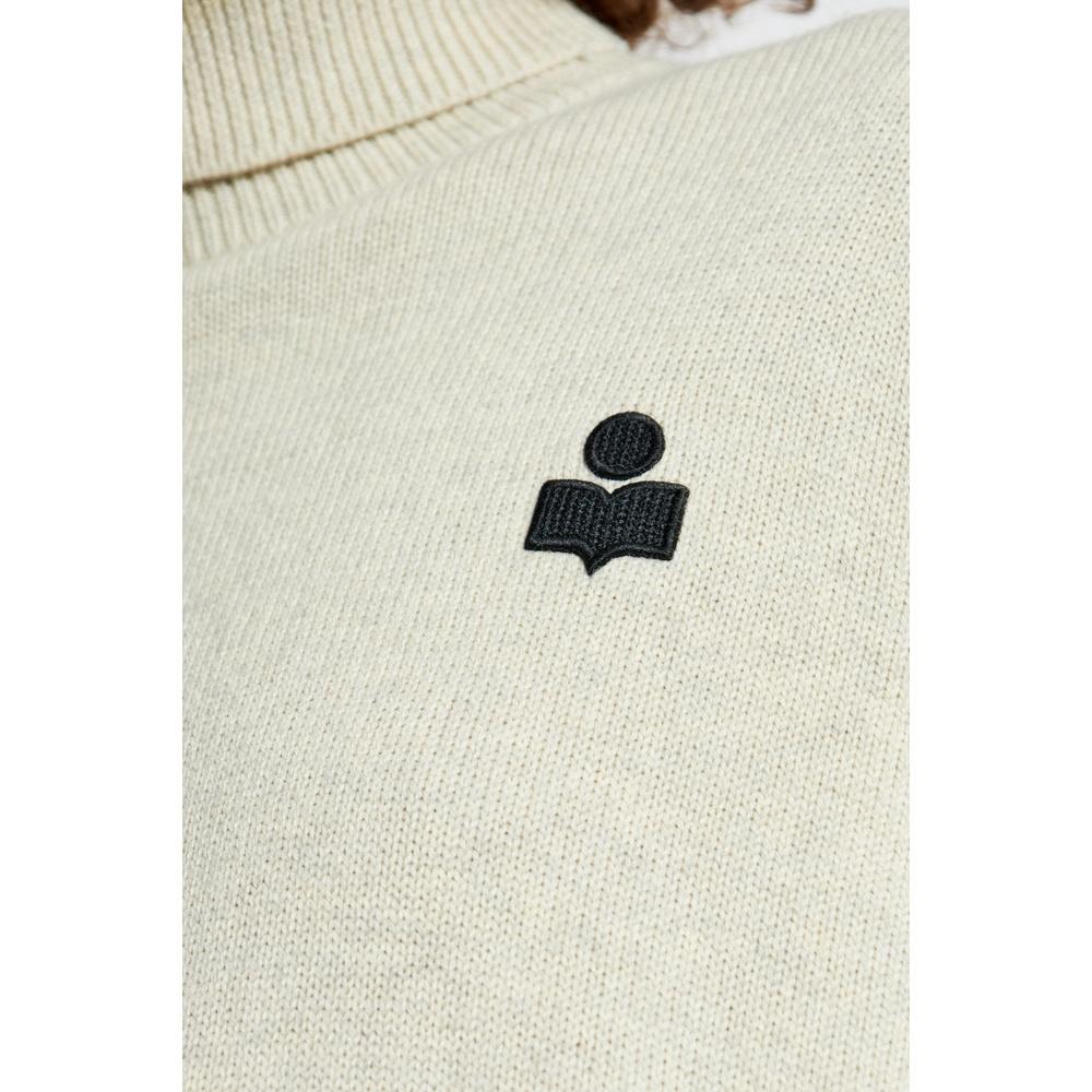 Isabel Marant Nasha Women’s Turtleneck Sweater Ivory Knit