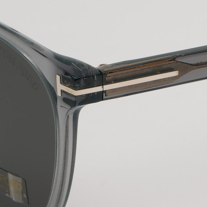 TOM FORD Transparent Acetate Square Asian Fit Sunglasses TF K 20A