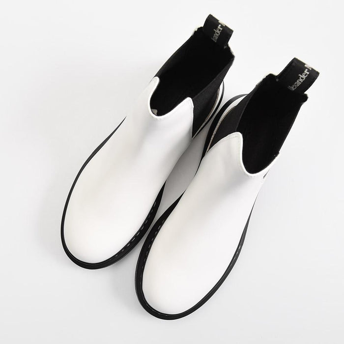 Alexander Mcqueen Hybrid Chelsea Boots White