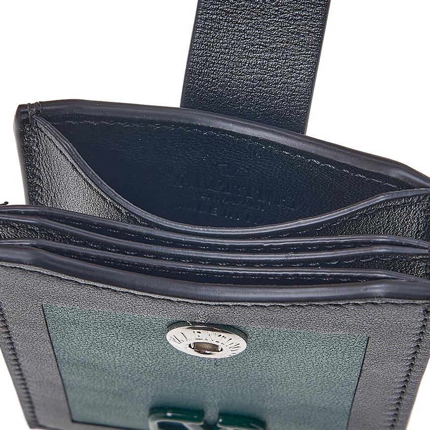 VALENTINO Garavani V Logo Signature Leather Card Holder for Men