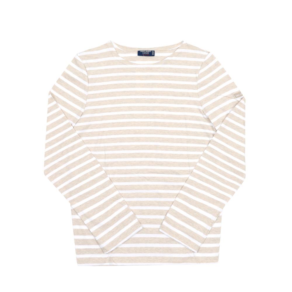 Saint James Long Sleeve Minquiers Modern Tee NATUREL NEIGE Unisex