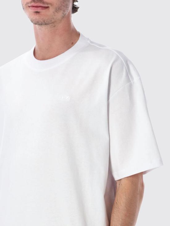 DIESEL Maxi Oval D Embroidered Logo T-Shirt White Men
