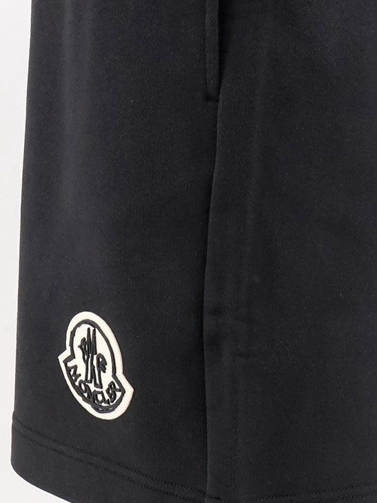 Moncler Black Nylon Drawstring Shorts