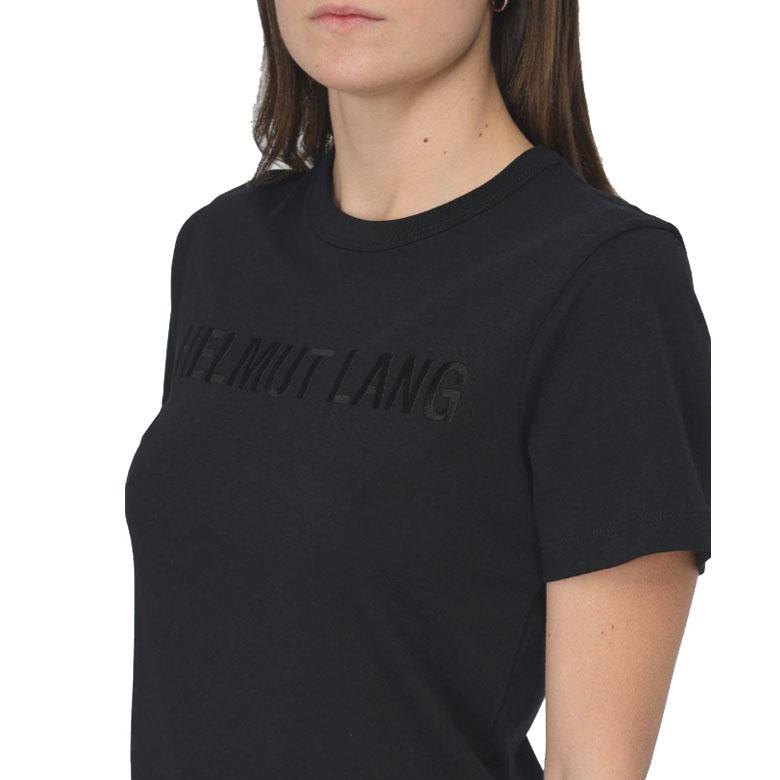 Helmut Lang Embroidered Logo Slim Fit Short Sleeve T-Shirt O06HW505 001