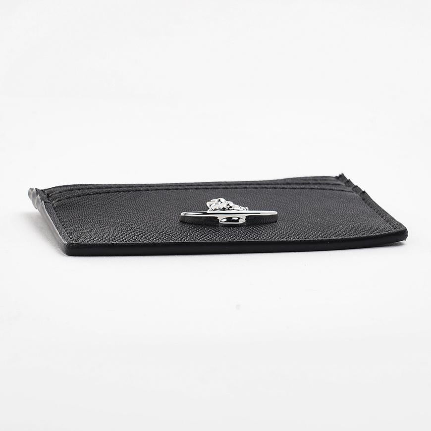 Vivienne Westwood Saffiano Leather Flat Card Holder Black