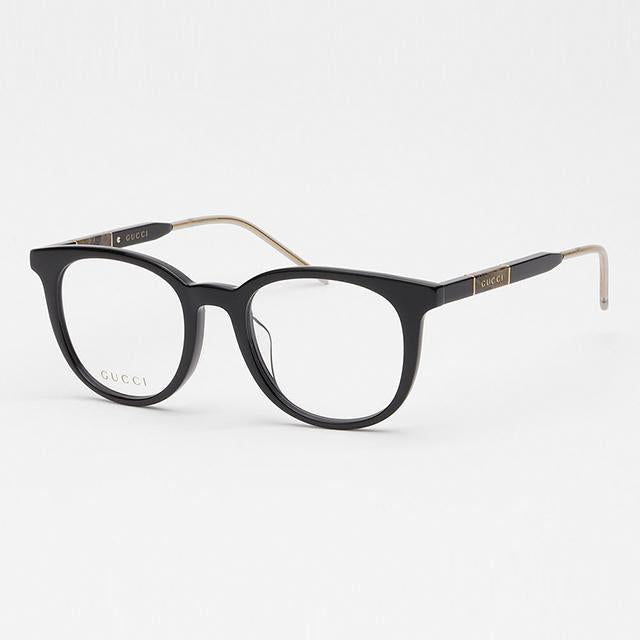 GUCCI Black Acetate Oversize Asian Fit Eyeglass Frames Unisex