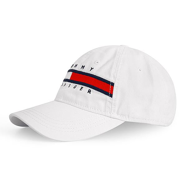 TOMMY HILFIGER Unisex Cotton Baseball Cap White