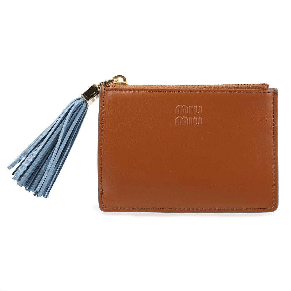Miu Miu Leather Card Holder Wallet Pink 5MC093 2IDW F0NP5
