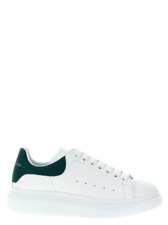Alexander Mcqueen Oversized White Leather Low-Top Sneakers 553680 WIAEE 9197