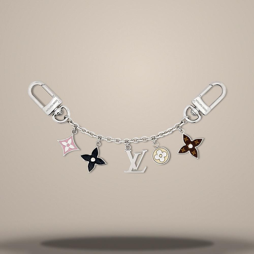 Louis Vuitton Palladium Metal Spring Street Bag Charm Key Ring M03956