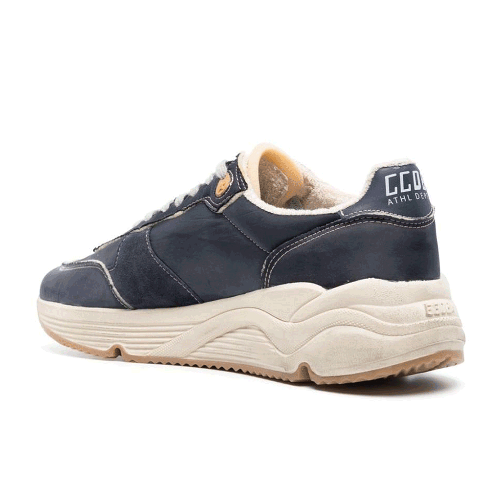 GOLDEN GOOSE Running Sole Leather Star Men’s Low-Top Sneakers