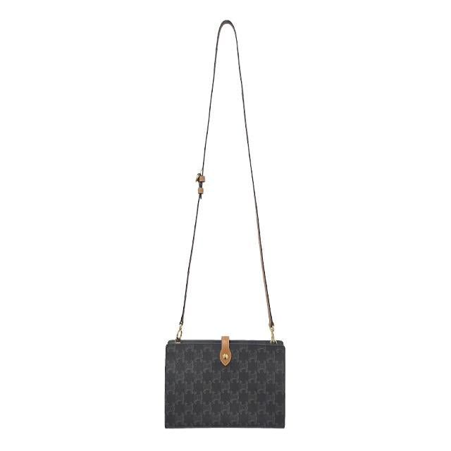 CELINE Triomphe Canvas Small Note Mini Crossbody Bag