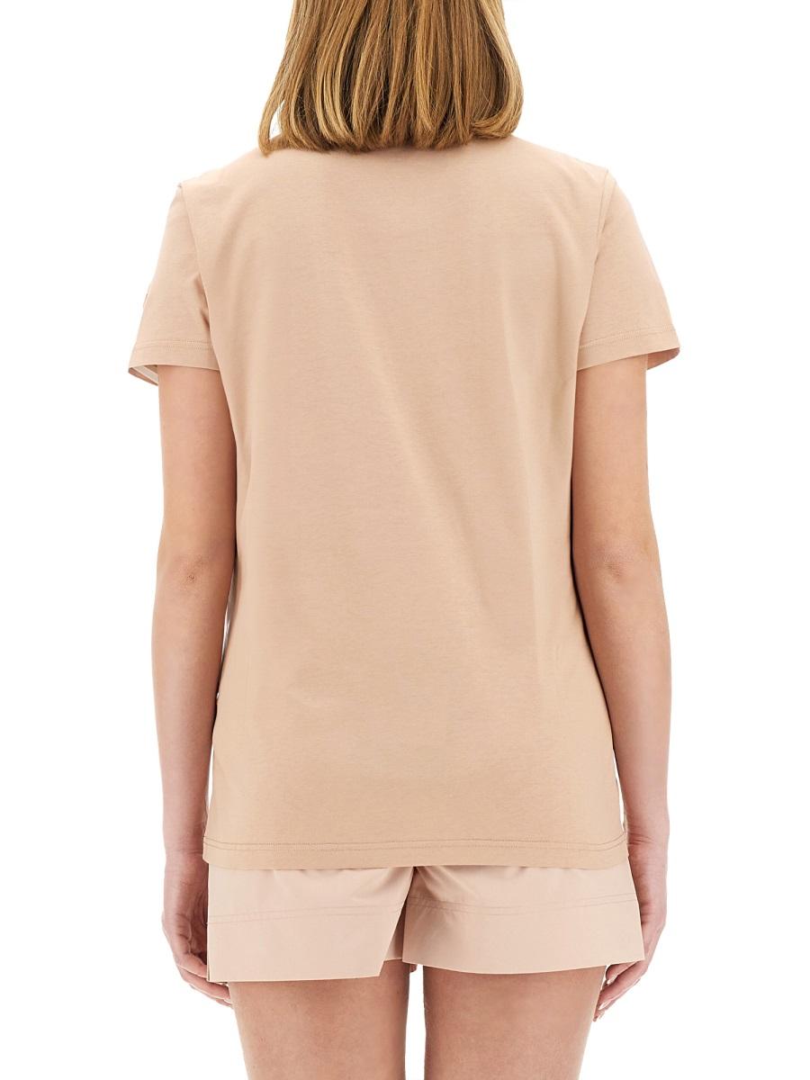 Moncler Short Sleeve Cotton T-Shirt Women’s White