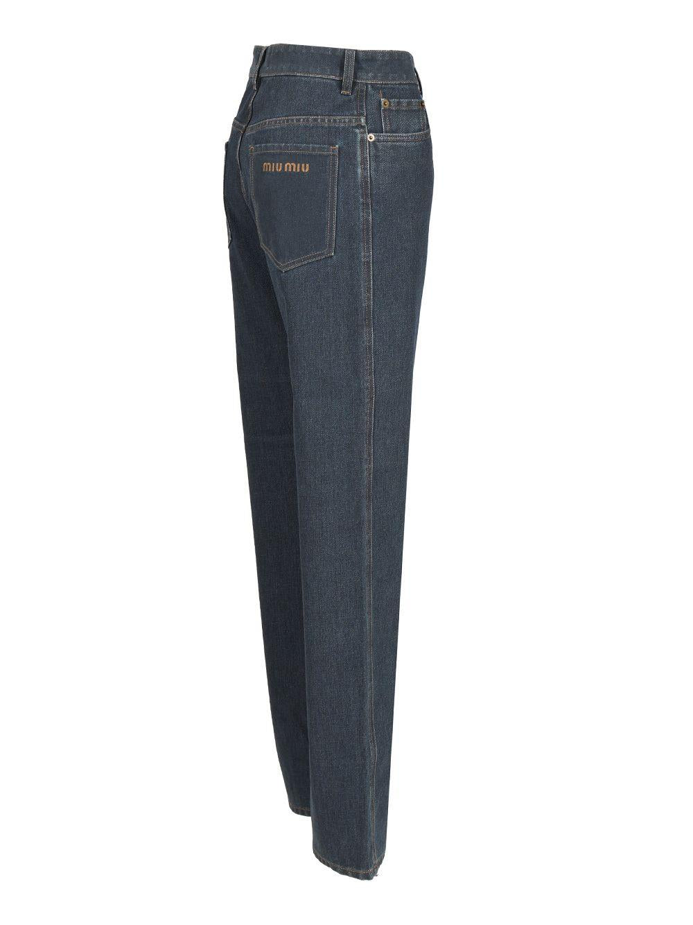 Miu Miu Blue Denim Jeans for Women