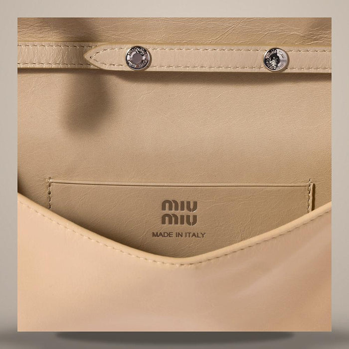 Miu Miu Leather Pouch with Shoulder Strap 5MT048 2A44 F0485