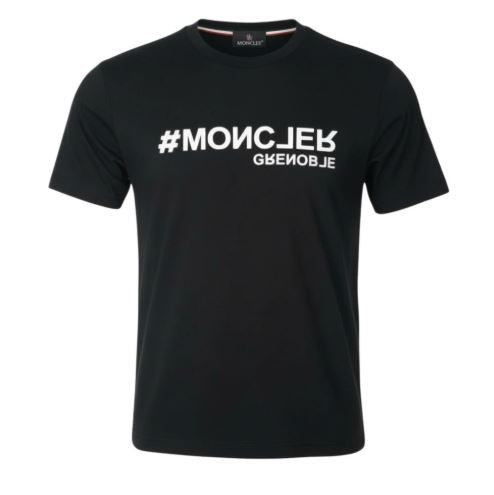 Moncler Grenoble Logo Men’s Short Sleeve T-Shirt Black