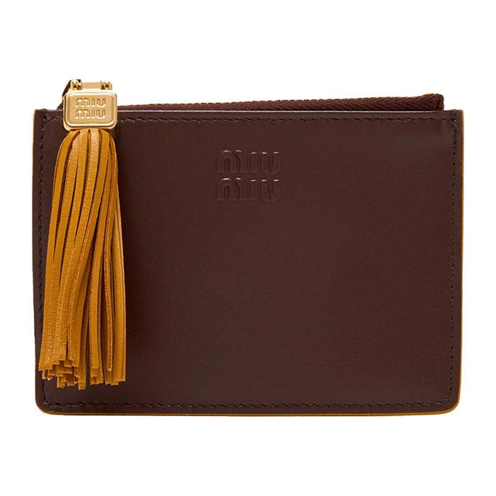 Miu Miu Logo Zip Women’s Card Holder Wallet