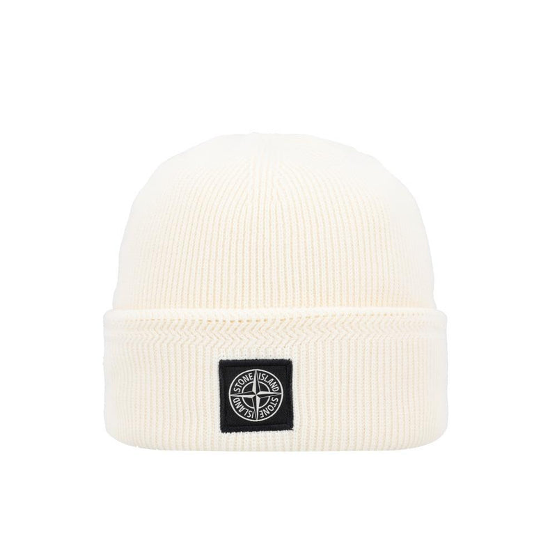 STONE ISLAND Men’s Ribbed Soft Organic Logo Patch Beani L1S15N100102 S00D7 V0093
