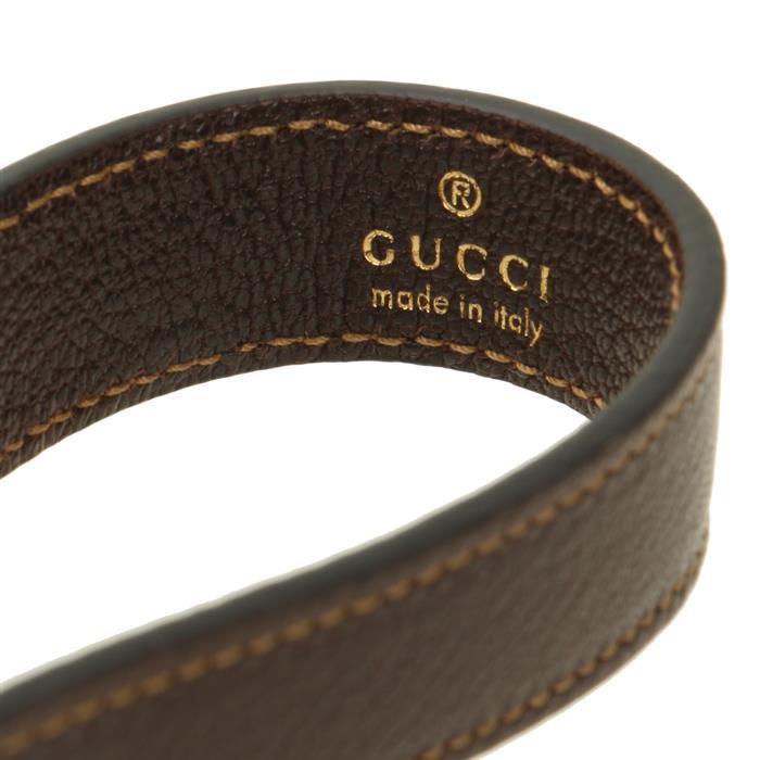 GUCCI Web Small Crossbody Bag Black GG Canvas Leather Trim