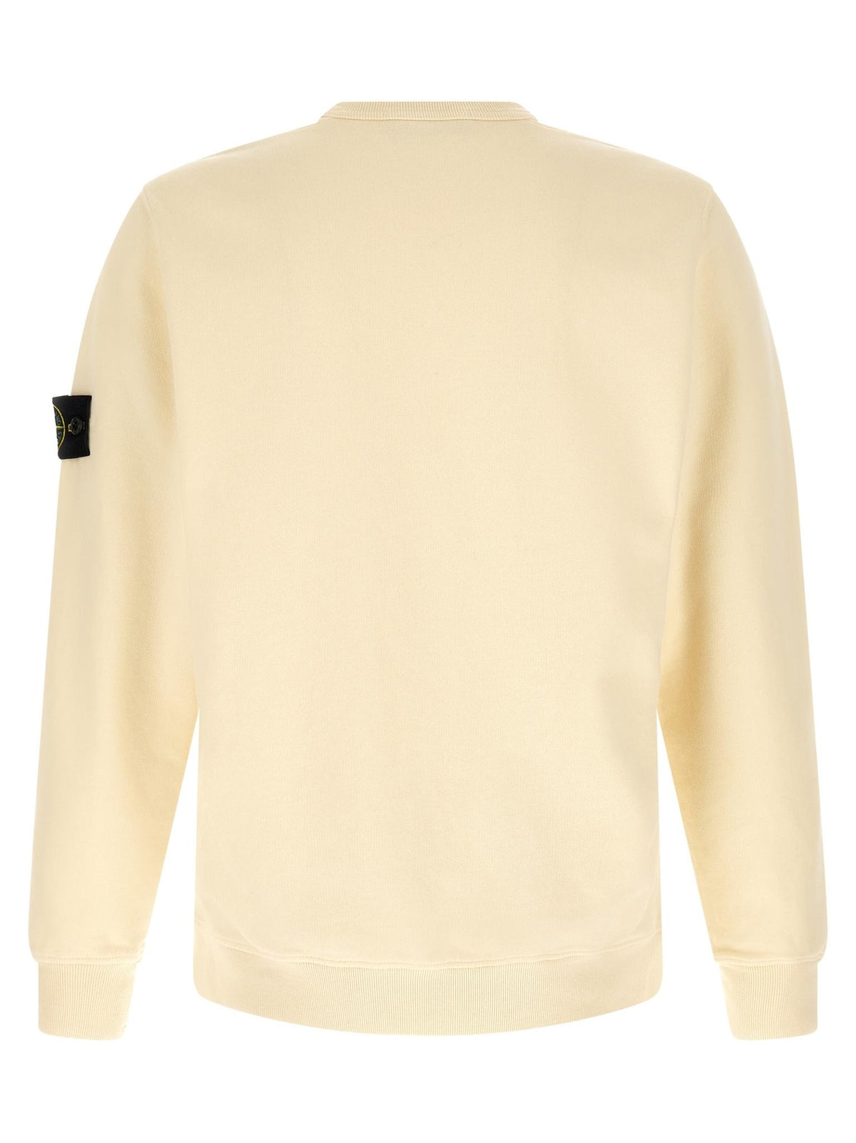 STONE ISLAND Black Cotton Logo Patch Sweatshirt
