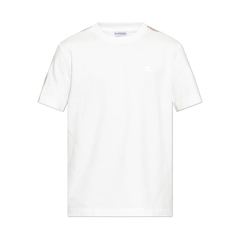 BURBERRY Check Trim Short Sleeve T-Shirt for Men