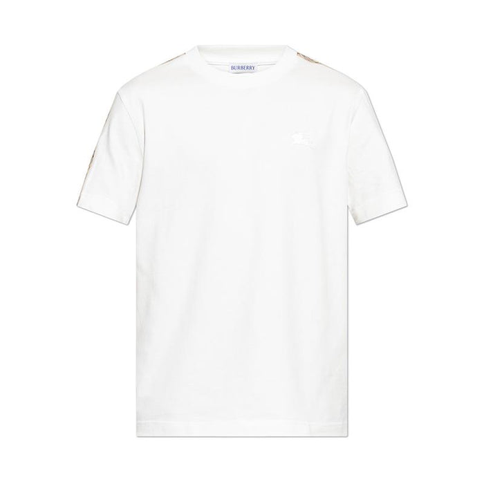 BURBERRY Check Trim Short Sleeve T-Shirt for Men