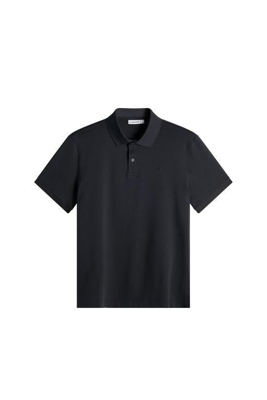 J LINDEBERG Black Polo Shirt Men’s Cotton Knit Top