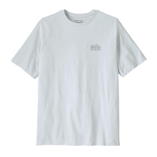 patagonia White Short Sleeve T-Shirt Men’s Cotton Crewneck 37839 R5 WHI