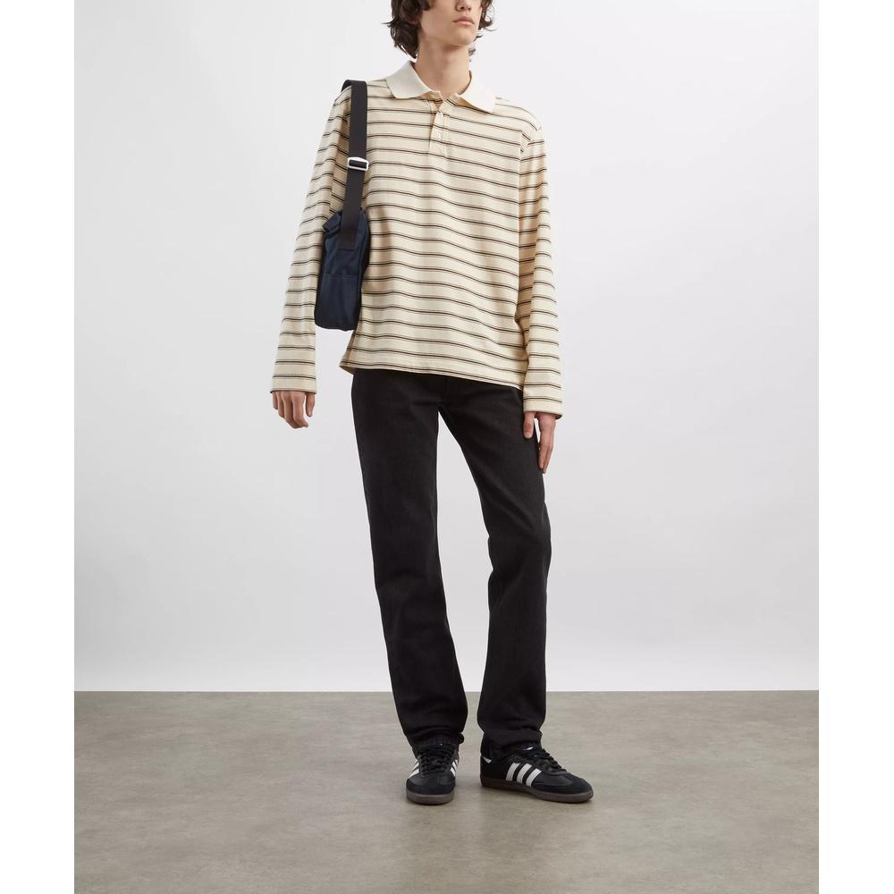 A.P.C. Men’s Long Sleeve Stripe Polo Shirt