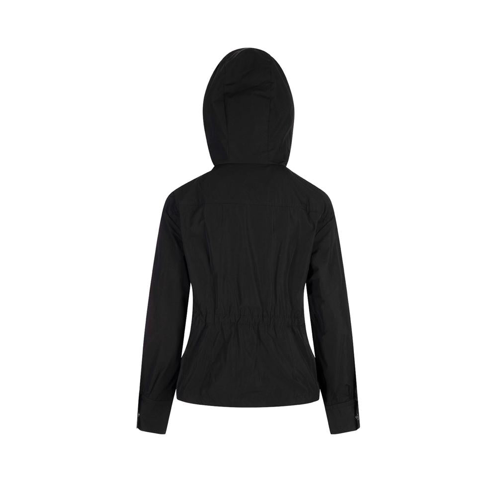 Moncler Black Hooded Logo Patch Jacket 1A001 27 549P3 999
