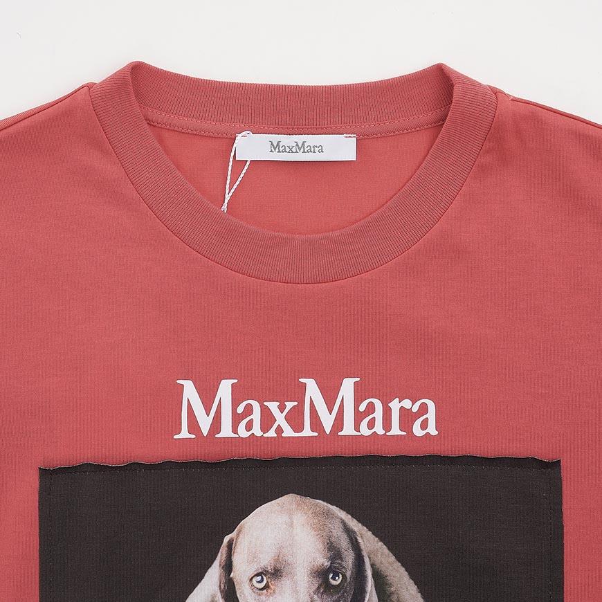 Max Mara Women’s VALIDO Short-Sleeve T-Shirt White Cotton