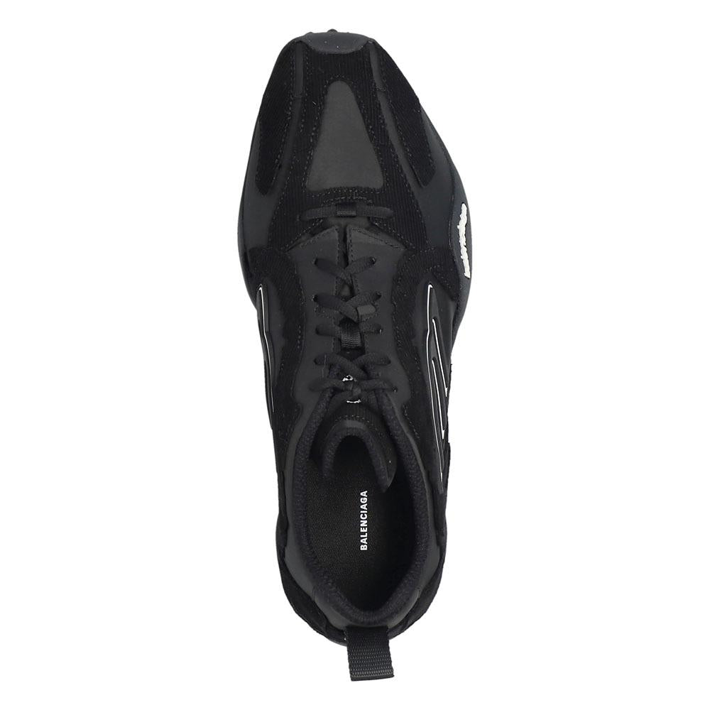 BALENCIAGA Monday Ultra Men’s Low-Top Sneakers Black Leather
