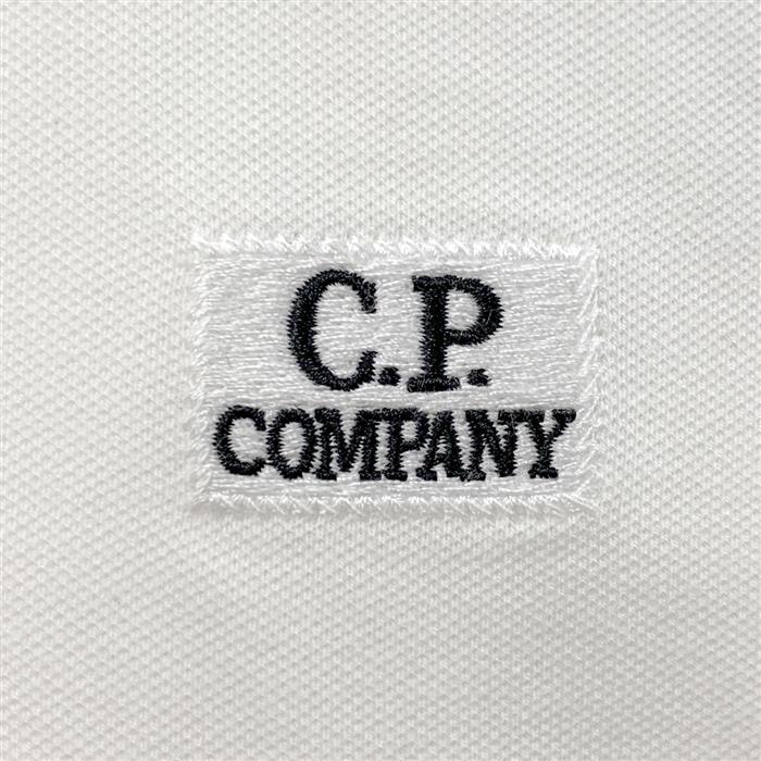 CP Company Logo Stretch Pique Polo Short Sleeve Shirt 18CMPL165A