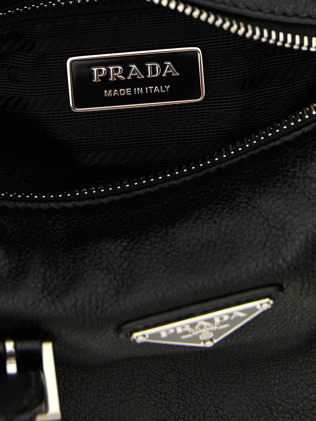 PRADA Black Vela Nylon Tote Bag