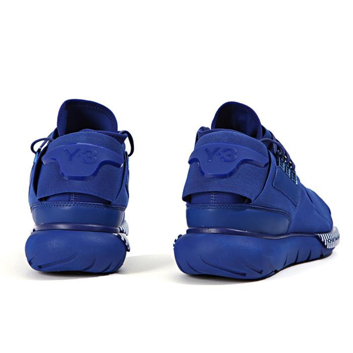 Y-3 Blue/White Adidas Collab Kwasa High Running Sneakers