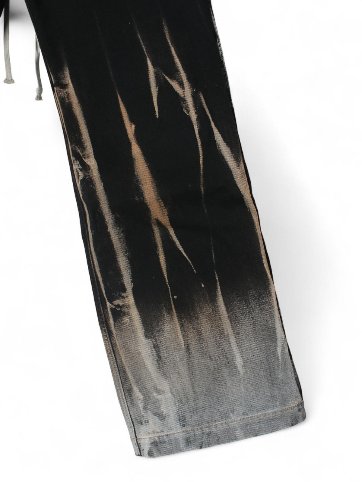 Rick Owens DRKSHDW Black Denim Pusher Pants Joggers DU02D2393 BSUN 0983