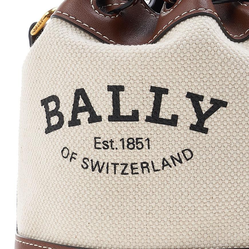 BALLY Cleo Canvas Bucket Shoulder Bag for Women CLEOH XS ST I1350