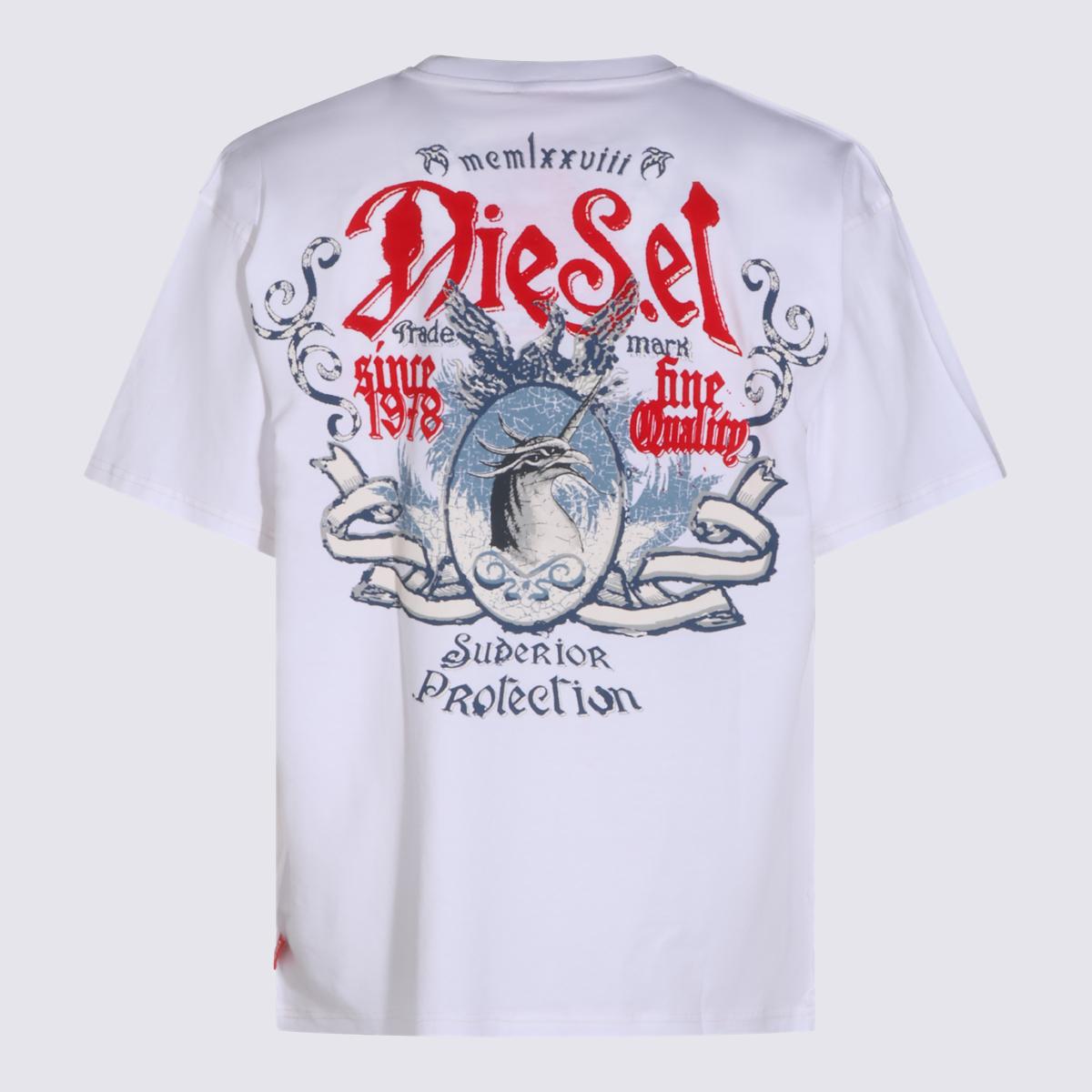 DIESEL Short Sleeve Cotton T-Shirt Black Men’s