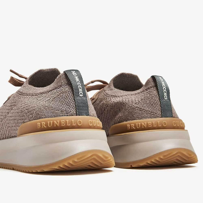 Brunello Cucinelli Knit Runner Low-Top Sneakers Men MZUWLBO253 CWE21