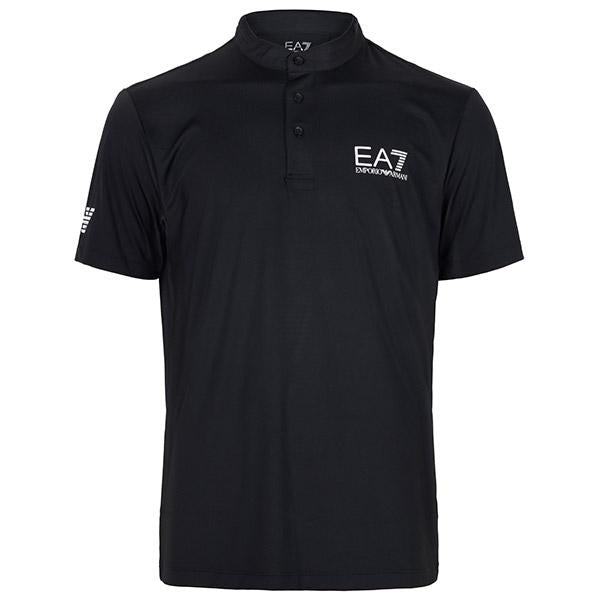EA7 Black Ventus7 Henley Tennis T-Shirt 8NPT21 PJEMZ 1200