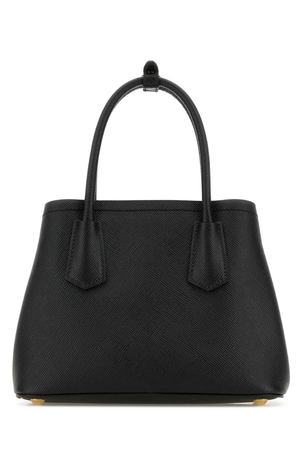 PRADA Black Leather Tote Bag